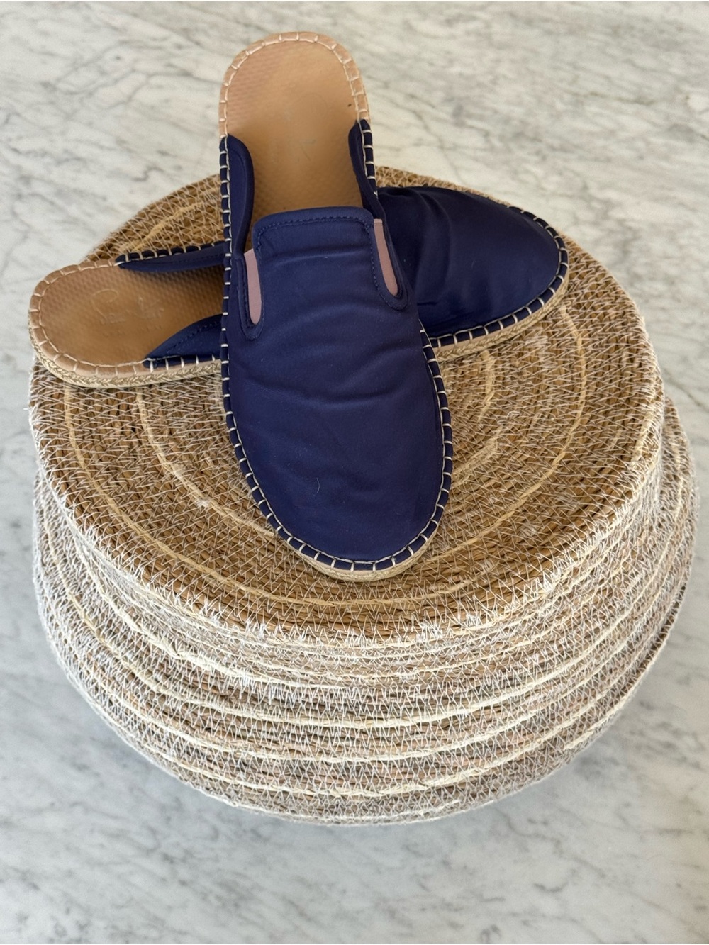 Seastar Beachwear Navy Mule – Men’s Slip-On Canvas Shoes Size 9